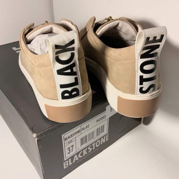 BLACKSTONE RL62 Tan Leather Zip Front Sneaker sz37 - Picture 9 of 15